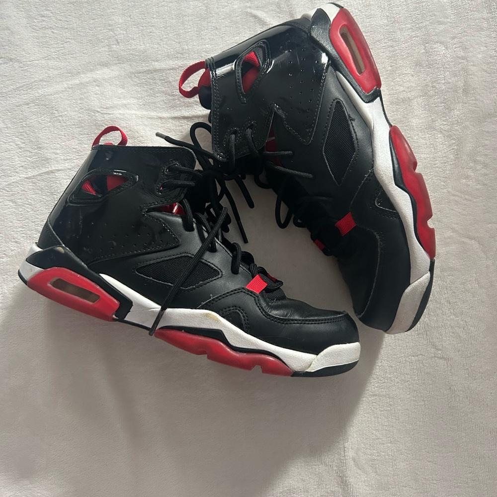 Black and Red High-Top Sneakers